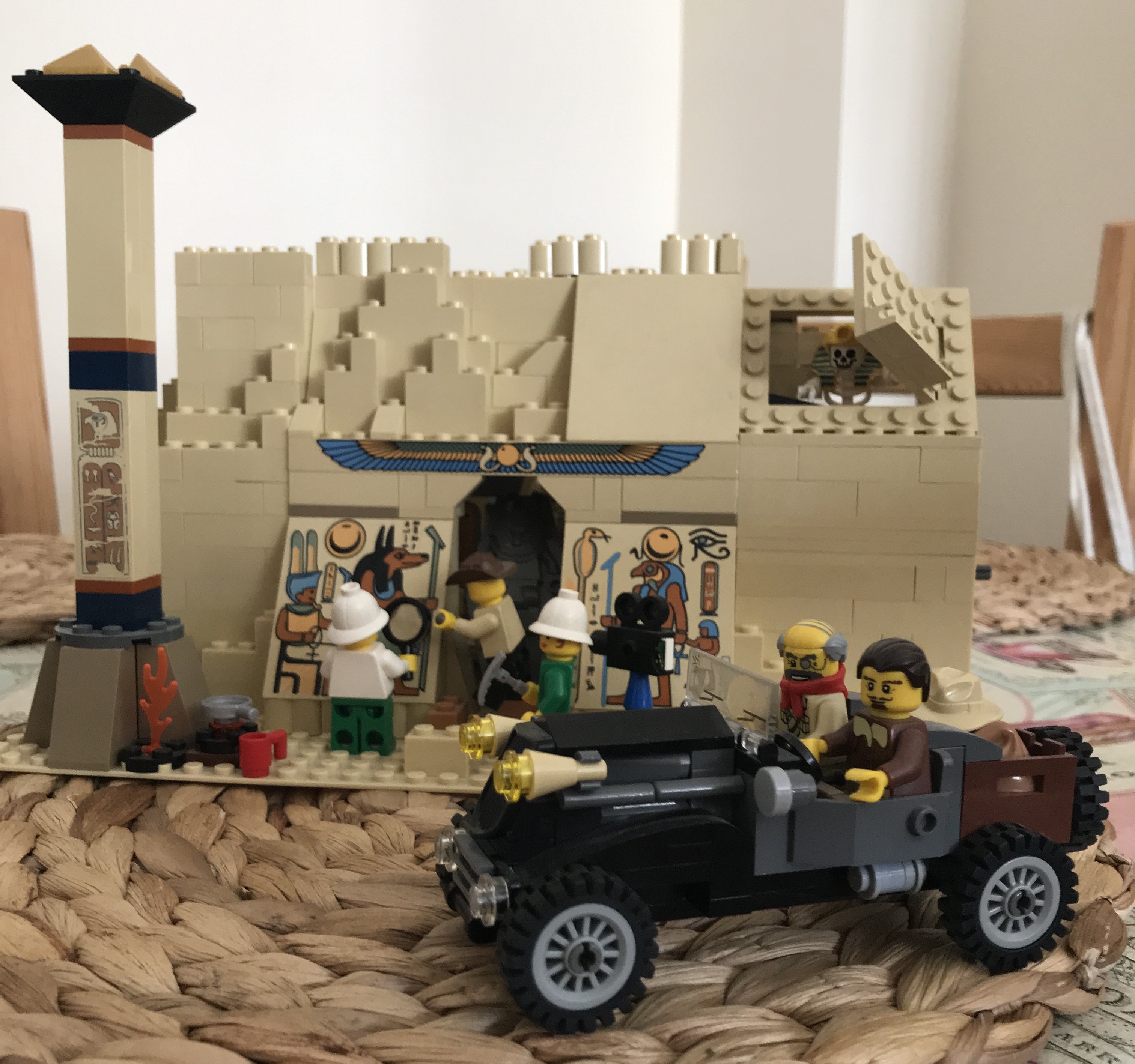 Photo of Ben's first MOC - an Adventurers-themed build